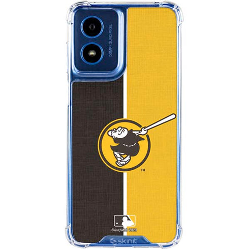 MLB San Diego Padres Split Moto G 5G (2024) Clear Case